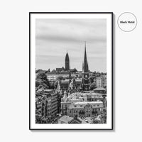 Gothenburg Black and White Fine Art Photo Print, Göteborg, Sweden City Wall Poster