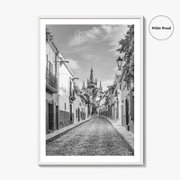 San Miguel de Allende Black and White Fine Art Photo Print, Guanajuato Poster
