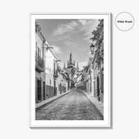 San Miguel de Allende Black and White Fine Art Photo Print, Guanajuato Poster