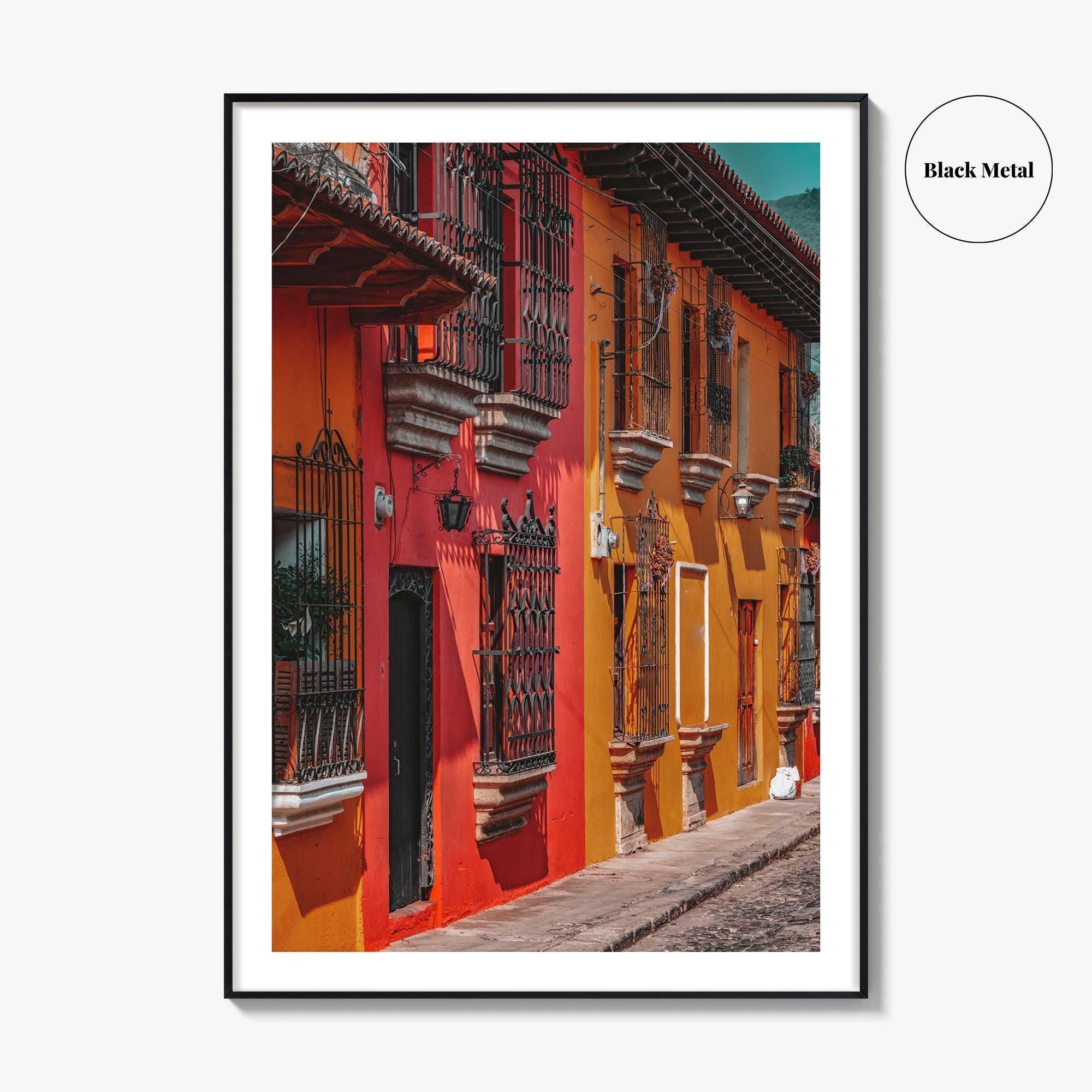 Antigua Guatemala Fine Art Photo Print, Bright Buildings, Central America, Travel Decor