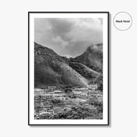 Idanre Hill Black and White Fine Art Photo Print, Ondo State Nigeria Poster