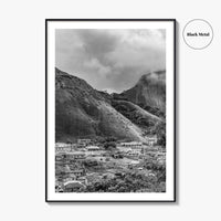 Idanre Hill Black and White Fine Art Photo Print, Ondo State Nigeria Poster