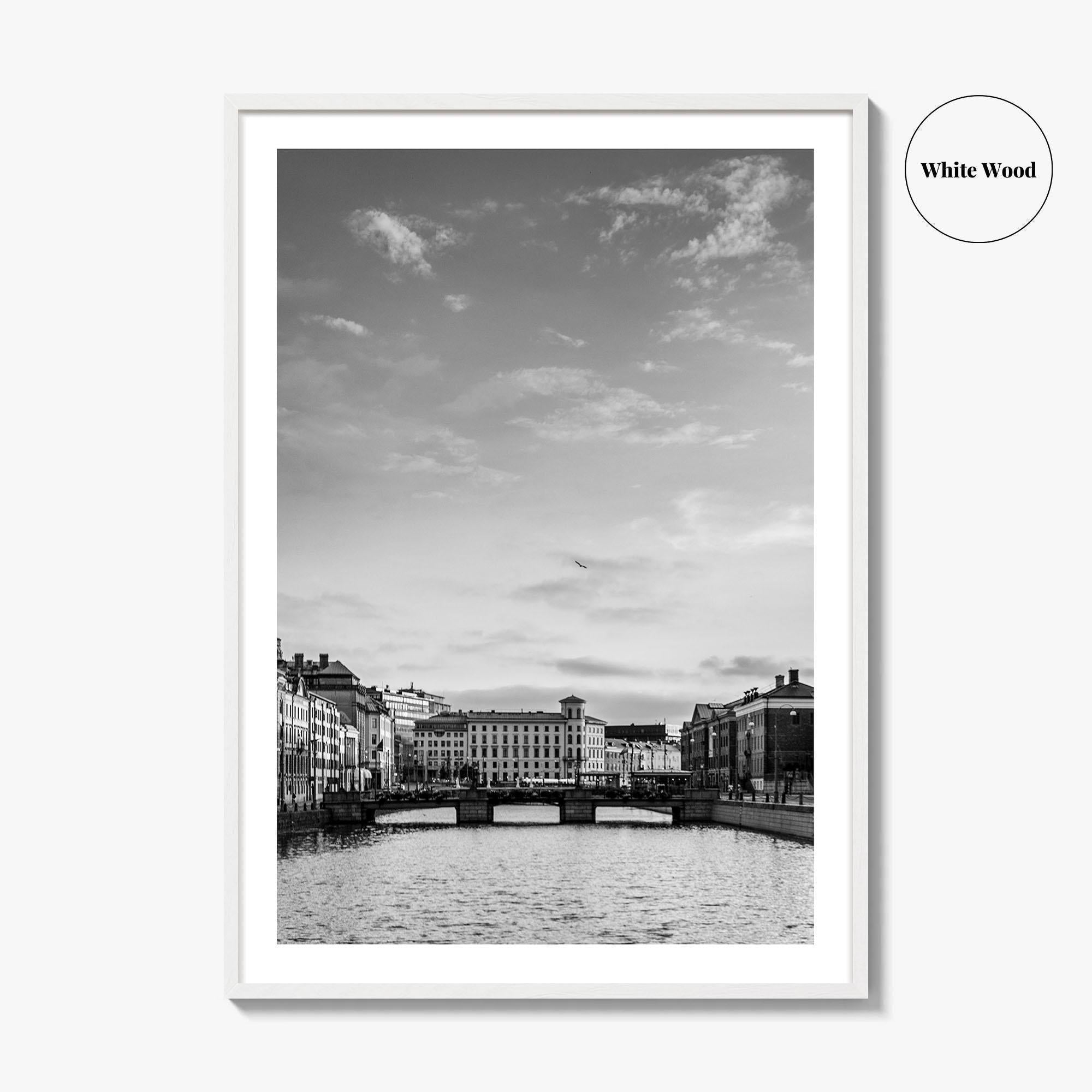 Gothenburg Black and White Fine Art Photo Print, Göteborg Poster, Sweden