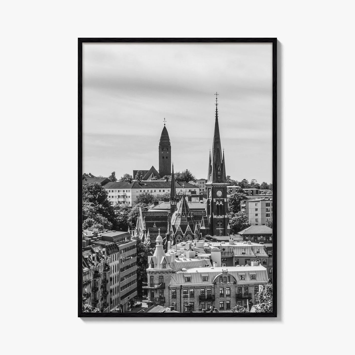 Gothenburg Black and White Fine Art Photo Print, Göteborg, Sweden City Wall Poster