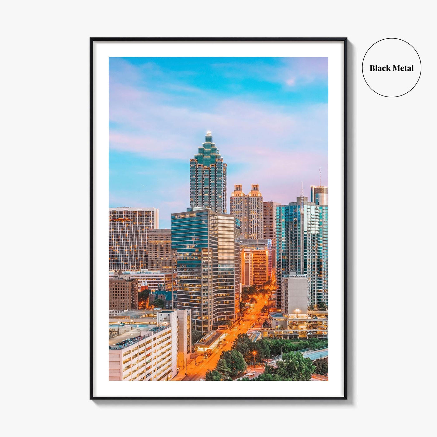 Atlanta Skyline Fine Art Photo Print, Downtown, Georgia, USA, ATL, Wall Decor