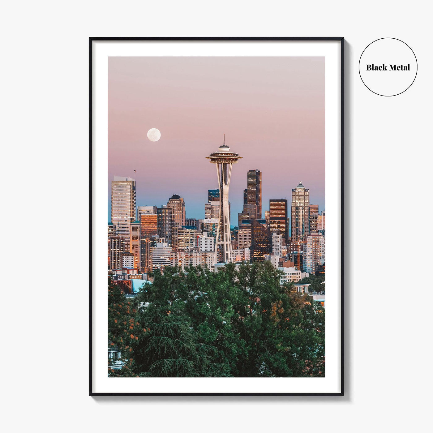 Seattle Skyline Fine Art Photo Print, Wall Poster, Washington State USA