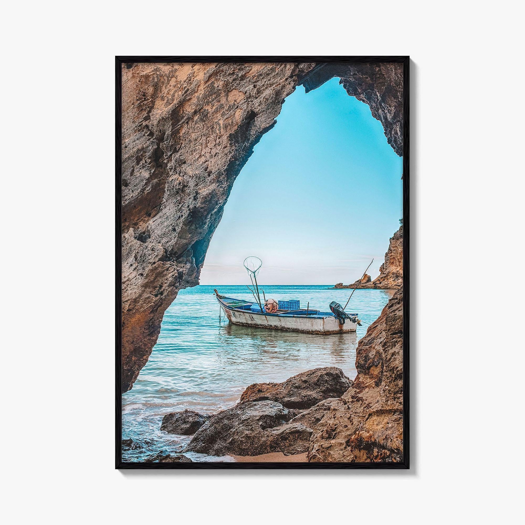 Dominican Republic Fine Art Photo Print, Caribbean Fishing Boat, Beach, Wall Decor Poster