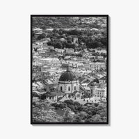 Lviv Black and White Fine Art Photo Print, Historic City Center, Ukraine Poster