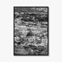 Lviv Black and White Fine Art Photo Print, Historic City Center, Ukraine Poster