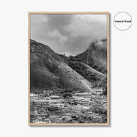 Idanre Hill Black and White Fine Art Photo Print, Ondo State Nigeria Poster