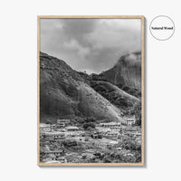 Idanre Hill Black and White Fine Art Photo Print, Ondo State Nigeria Poster