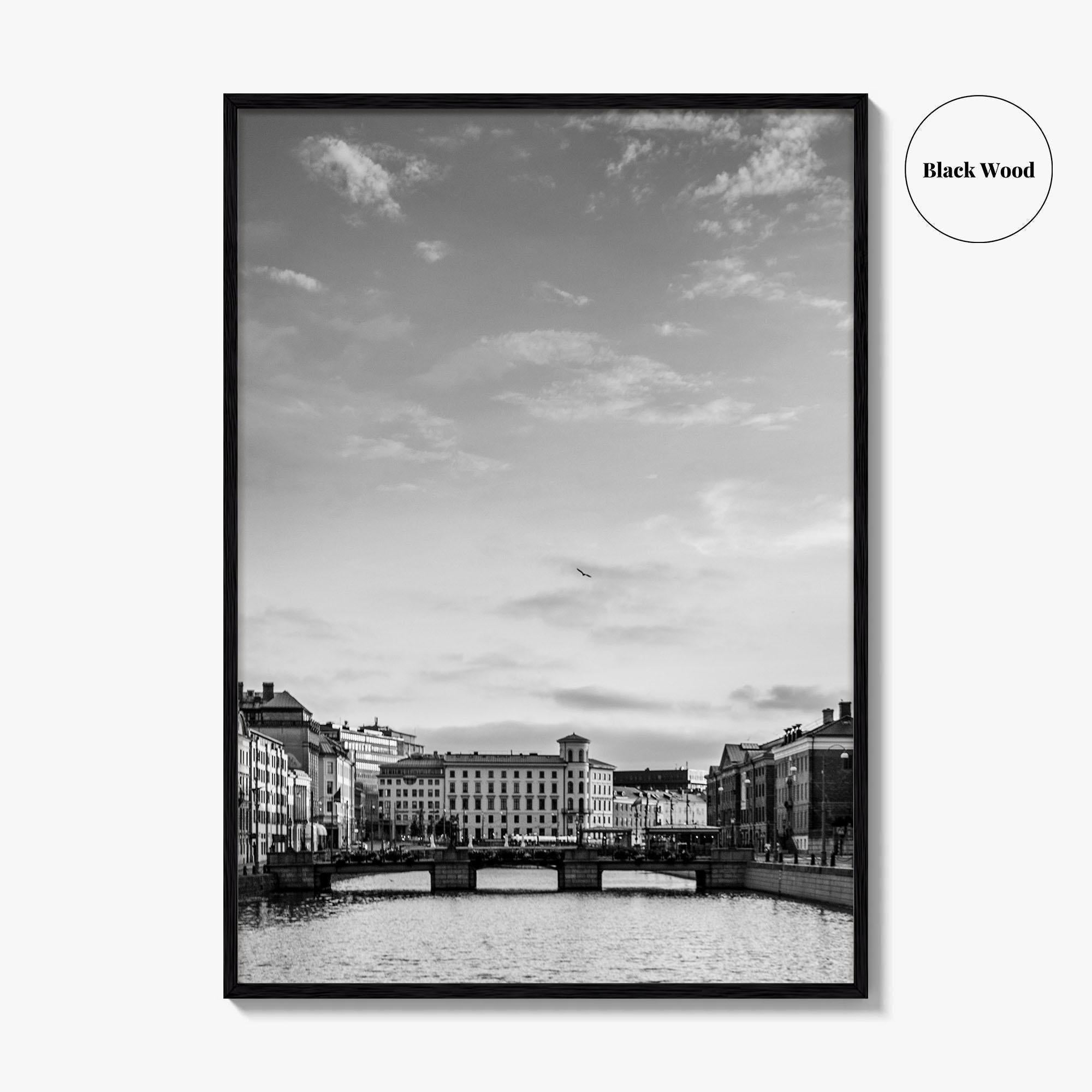 Gothenburg Black and White Fine Art Photo Print, Göteborg Poster, Sweden