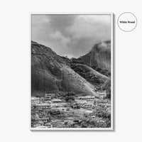 Idanre Hill Black and White Fine Art Photo Print, Ondo State Nigeria Poster
