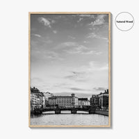 Gothenburg Black and White Fine Art Photo Print, Göteborg Poster, Sweden