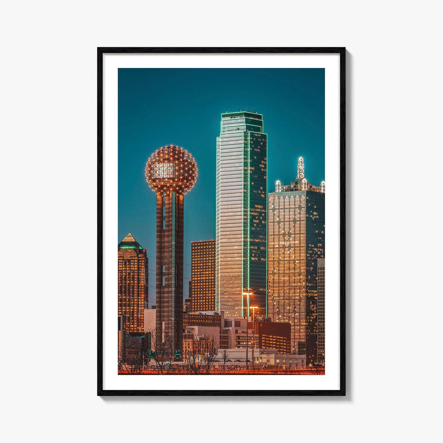 Dallas Skyline Fine Art Photo Print, Wall Decor Poster, Texas USA