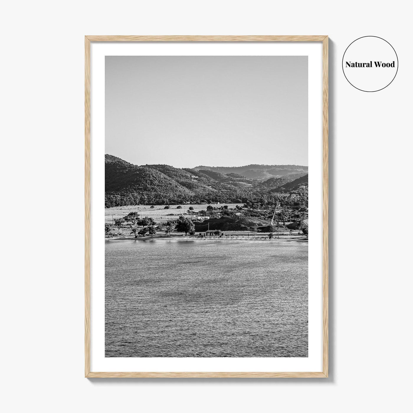 Saint Croix Black and White Fine Art Photo Print, Frederiksted US Virgin Islands Poster