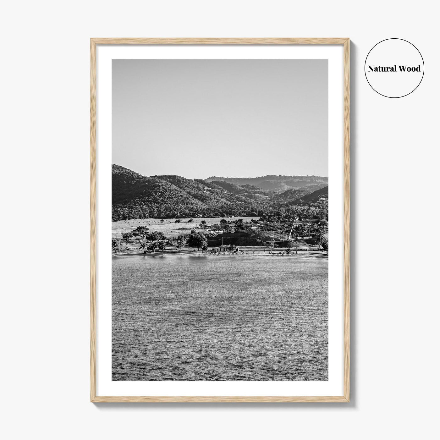 Saint Croix Black and White Fine Art Photo Print, Frederiksted US Virgin Islands Poster
