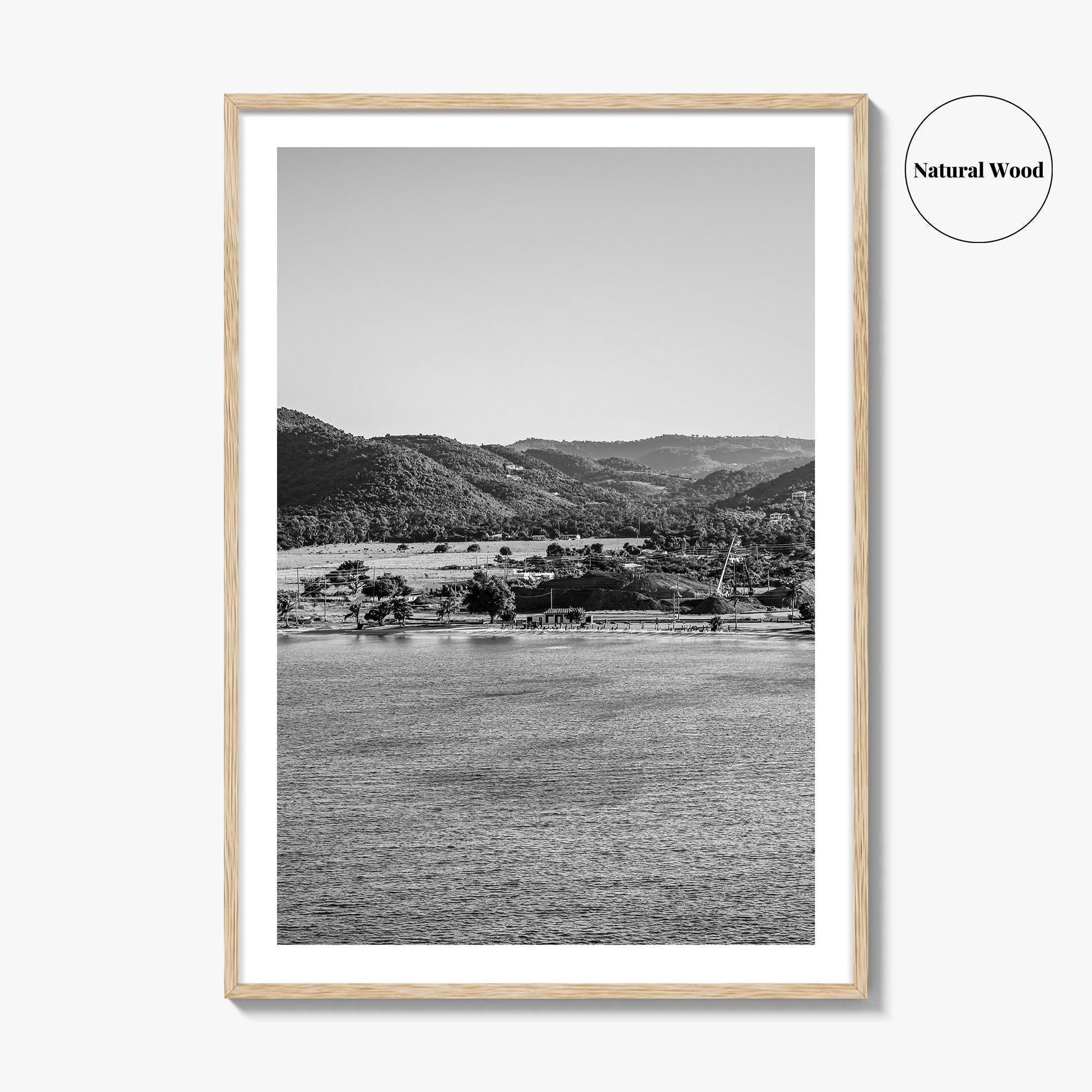 Saint Croix Black and White Fine Art Photo Print, Frederiksted US Virgin Islands Poster