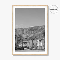 La Quinta Black and White Fine Art Photo Print, Coachella Valley California Poster