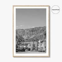 La Quinta Black and White Fine Art Photo Print, Coachella Valley California Poster