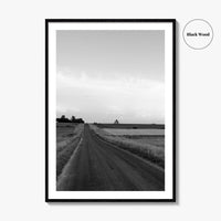 Illinois Black and White Fine Art Photo Print, LaSalle County, Midwest USA, Wall Poster