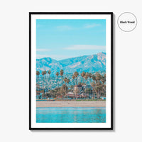 Santa Barbara Fine Art Photo Print, Mediterranean Style, California, USA Wall Decor Poster