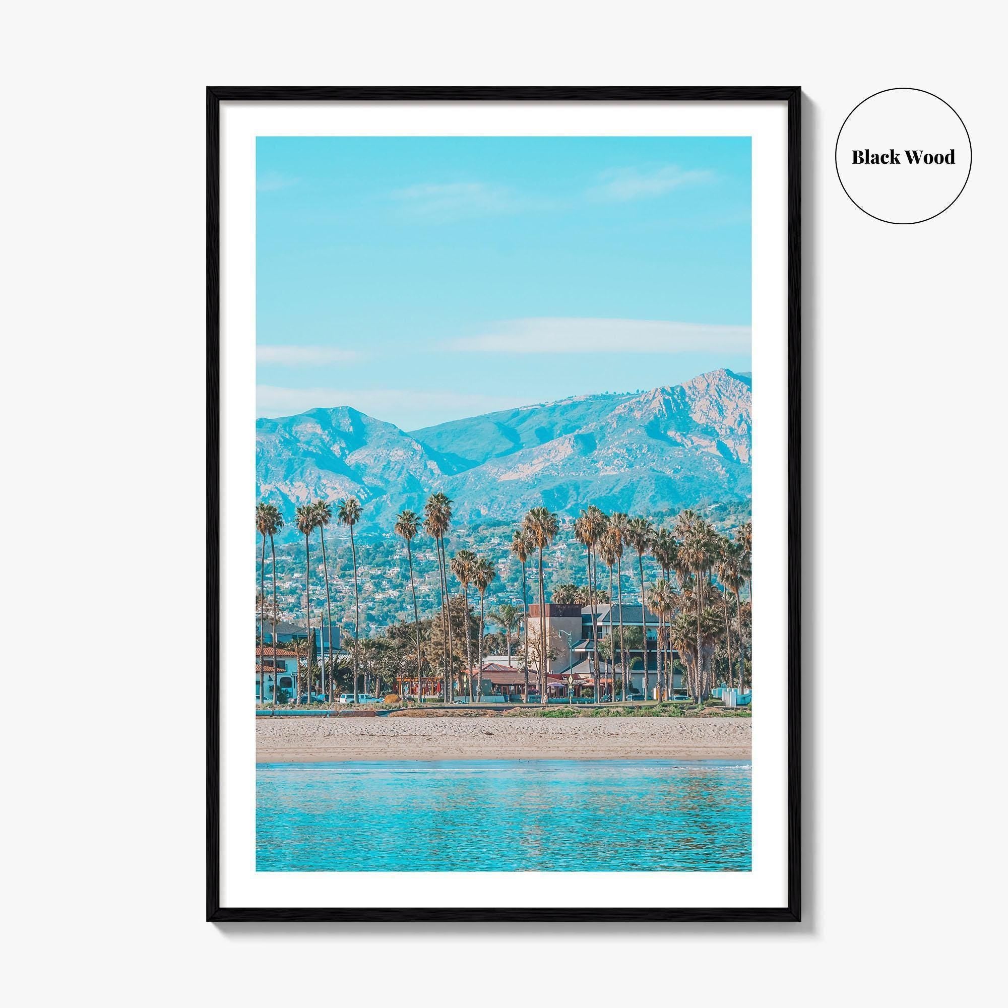 Santa Barbara Fine Art Photo Print, Mediterranean Style, California, USA Wall Decor Poster