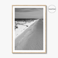 Grayton Beach Black and White Fine Art Photo Print, 30A Florida Poster