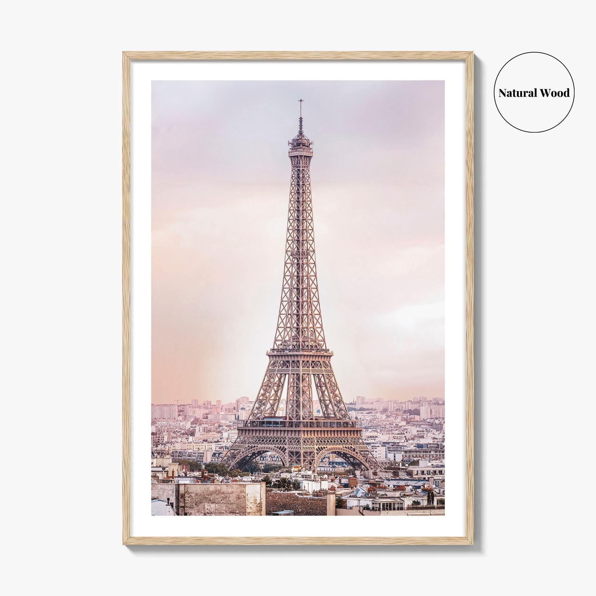 Paris Skyline Fine Art Photo Print, Eiffel Tower, Arc de Triomphe, France Wall Poster