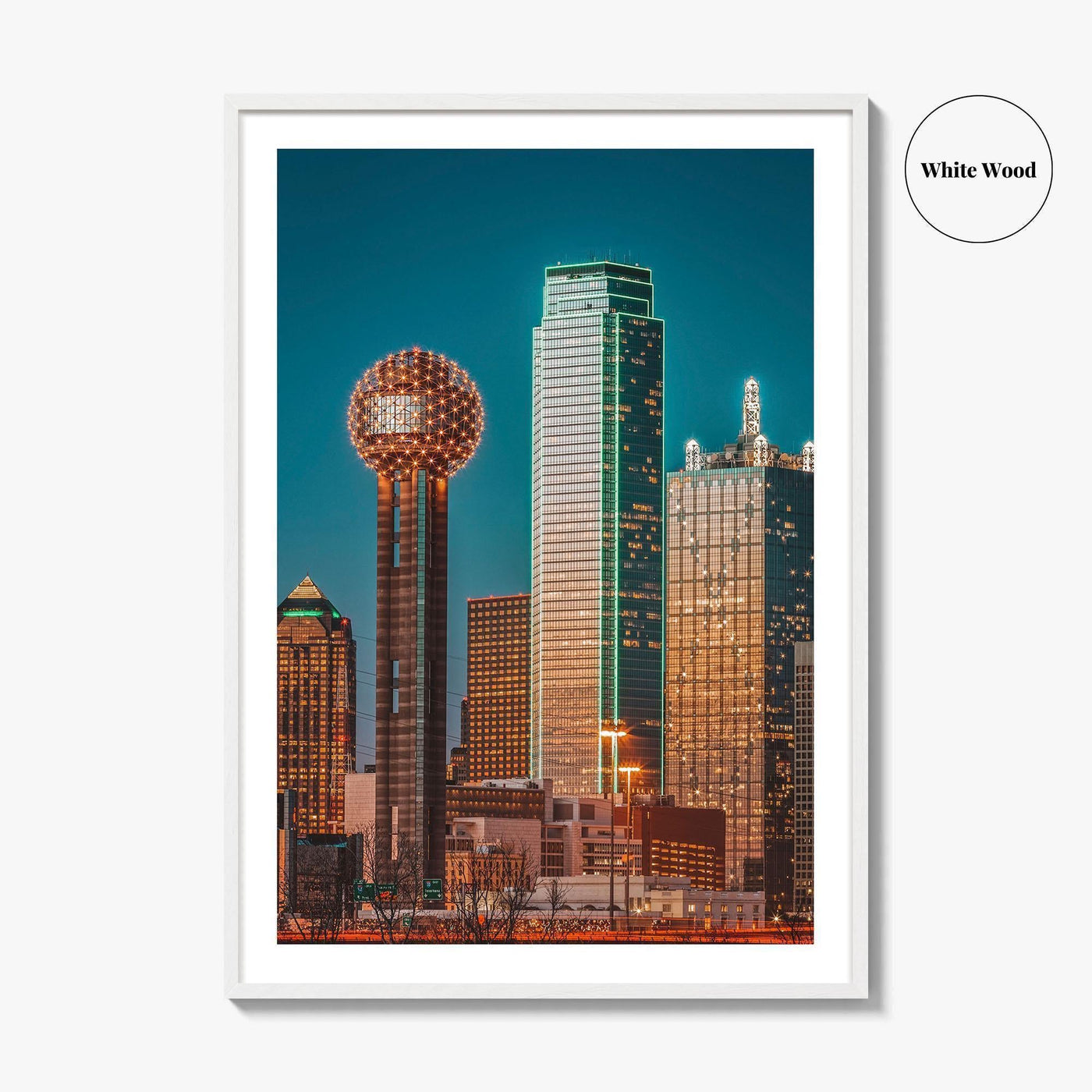 Dallas Skyline Fine Art Photo Print, Wall Decor Poster, Texas USA