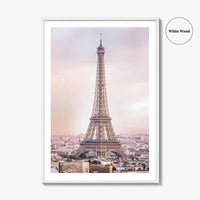 Paris Skyline Fine Art Photo Print, Eiffel Tower, Arc de Triomphe, France Wall Poster