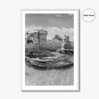 Torre Sant Andrea Black and White Fine Art Photo Print, Puglia Poster