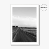Illinois Black and White Fine Art Photo Print, LaSalle County, Midwest USA, Wall Poster