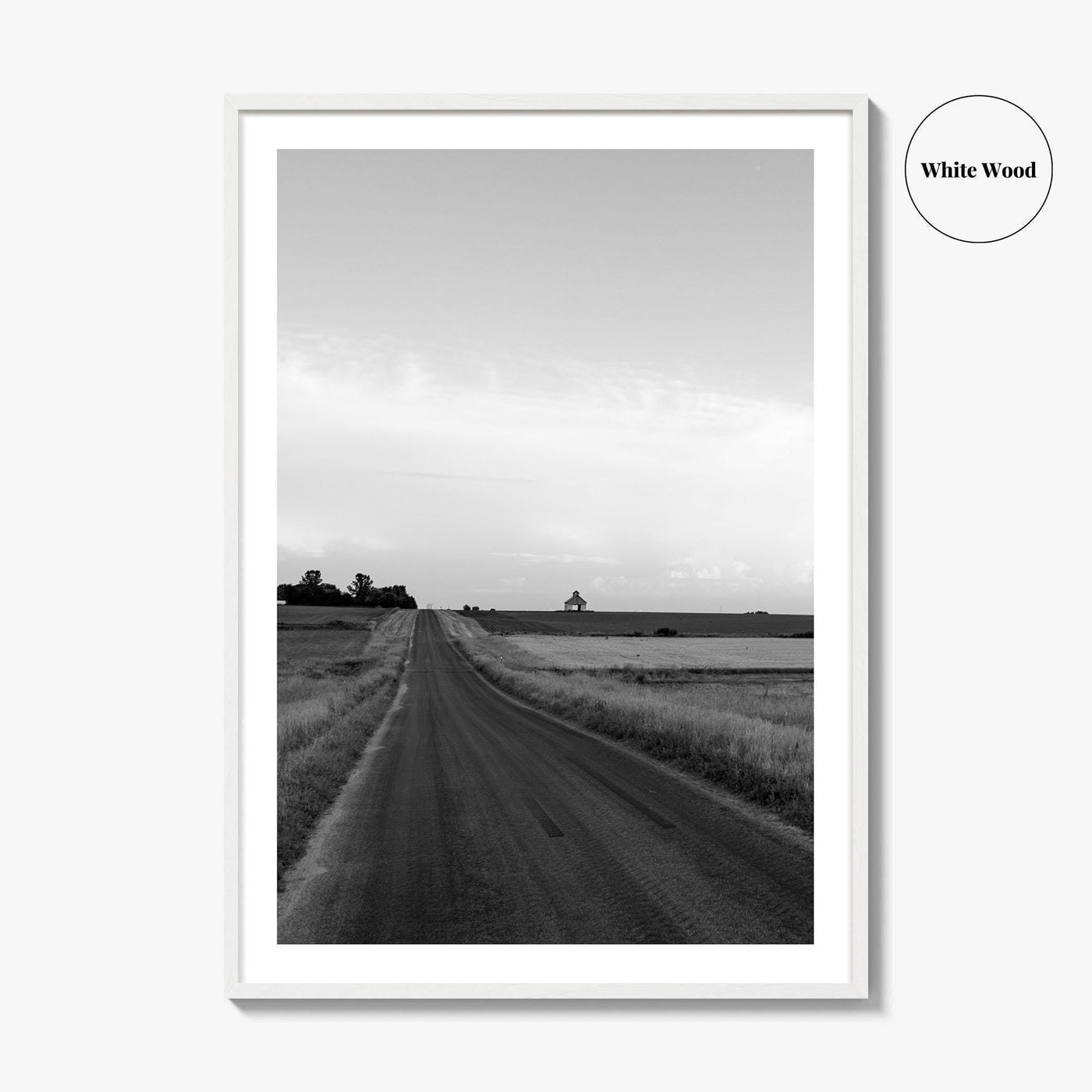 Illinois Black and White Fine Art Photo Print, LaSalle County, Midwest USA, Wall Poster