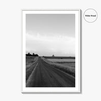 Illinois Black and White Fine Art Photo Print, LaSalle County, Midwest USA, Wall Poster