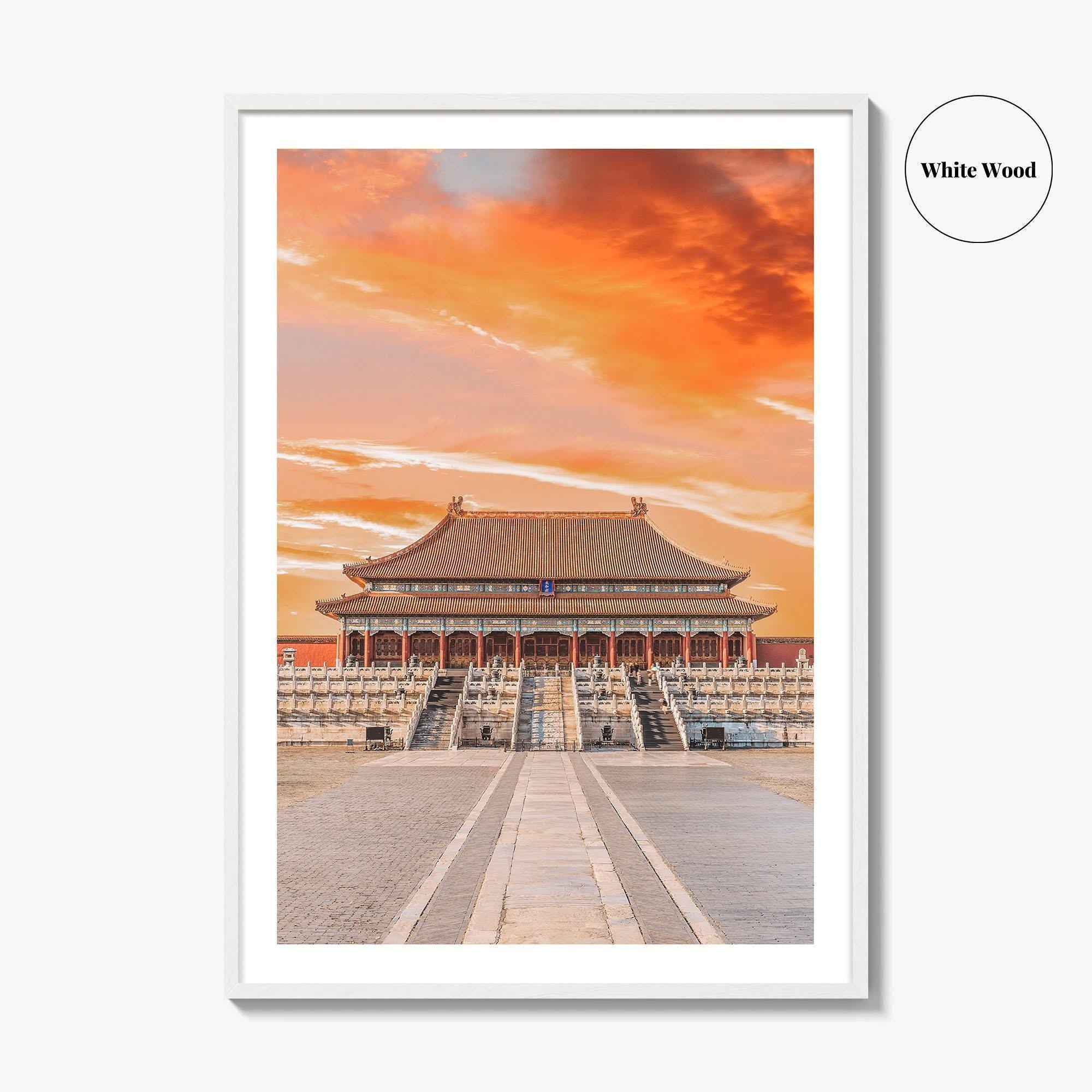 Beijing Fine Art Photo Print, Forbidden City Imperial Palace, Peking China Wall Poster