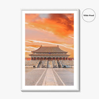 Beijing Fine Art Photo Print, Forbidden City Imperial Palace, Peking China Wall Poster