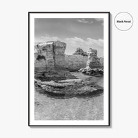 Torre Sant Andrea Black and White Fine Art Photo Print, Puglia Poster