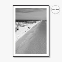 Grayton Beach Black and White Fine Art Photo Print, 30A Florida Poster