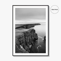 Cliffs of Moher Black and White Fine Art Photo Print, Ireland, Wild Atlantic Way
