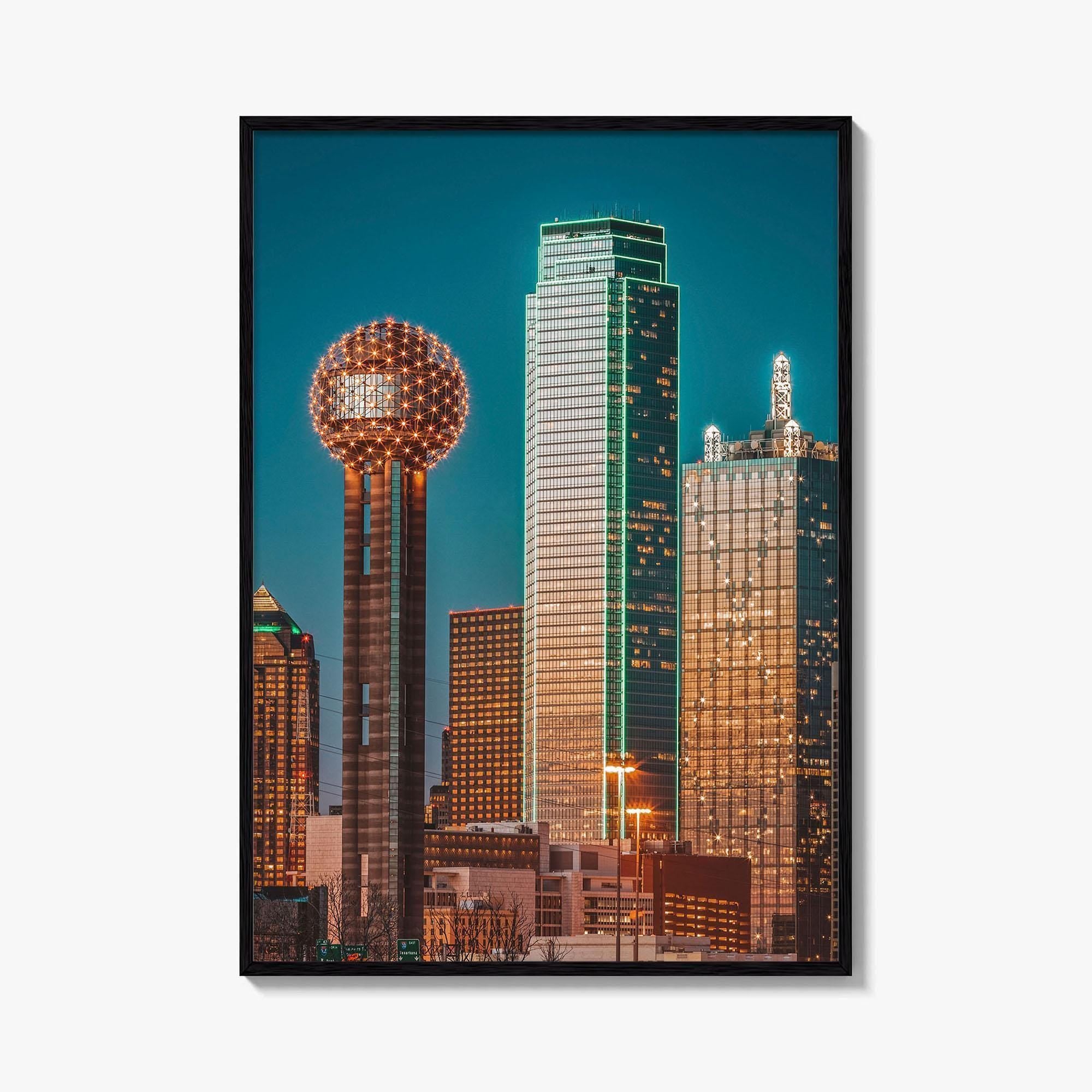 Dallas Skyline Fine Art Photo Print, Wall Decor Poster, Texas USA