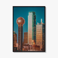 Dallas Skyline Fine Art Photo Print, Wall Decor Poster, Texas USA