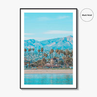 Santa Barbara Fine Art Photo Print, Mediterranean Style, California, USA Wall Decor Poster