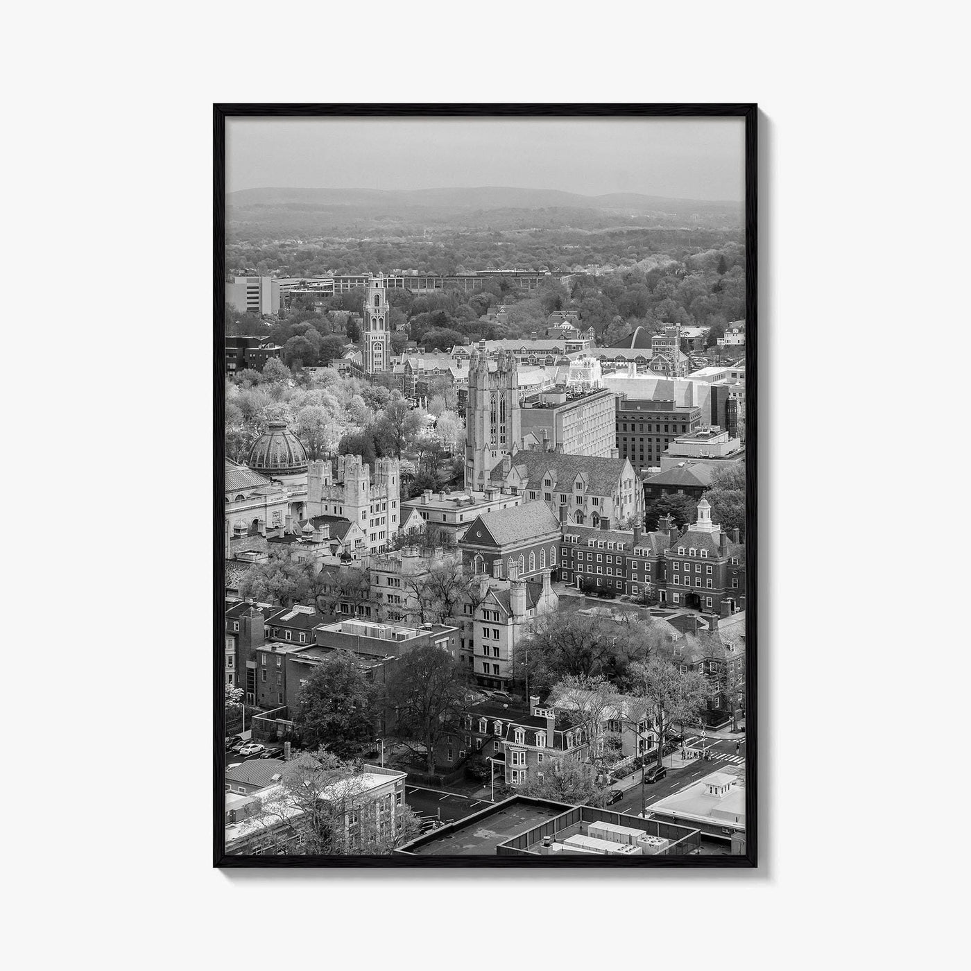 New Haven Black and White Fine Art Photo Print, Yale University, Connecticut Poster