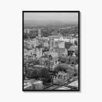New Haven Black and White Fine Art Photo Print, Yale University, Connecticut Poster