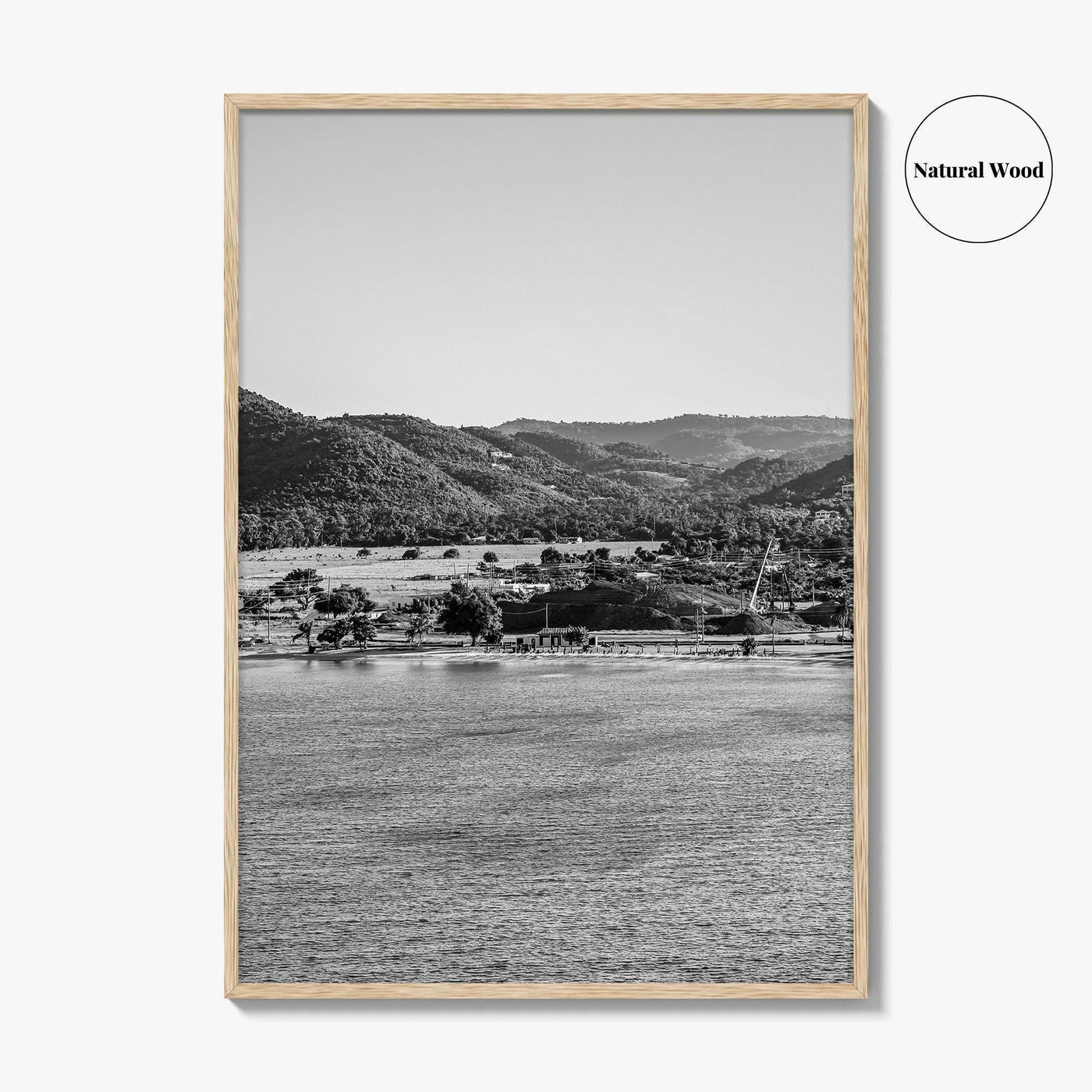Saint Croix Black and White Fine Art Photo Print, Frederiksted US Virgin Islands Poster