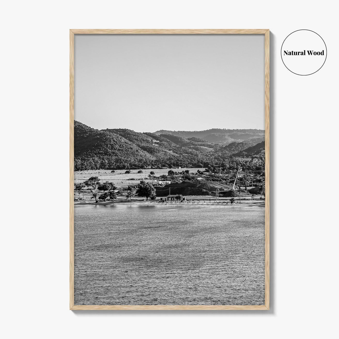 Saint Croix Black and White Fine Art Photo Print, Frederiksted US Virgin Islands Poster