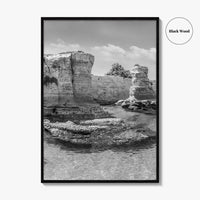 Torre Sant Andrea Black and White Fine Art Photo Print, Puglia Poster