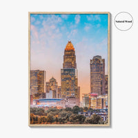 Charlotte Skyline Fine Art Photo Print, Uptown, North Carolina USA Poster