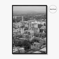 New Haven Black and White Fine Art Photo Print, Yale University, Connecticut Poster